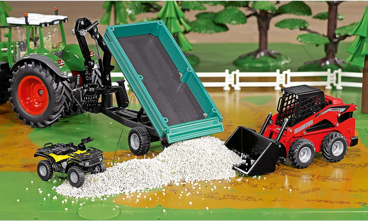 3049, Manitou 3300V Skid Steer Loader, 1:32, Metal/Plastic, Red, Multifunctional, Can Be Combined Models of the Same Scale