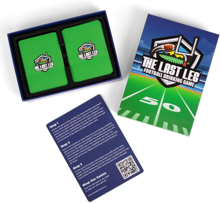 the Last Leg - Live Football Drinking Game. Perfect for Game Days, Tailgates, Parties, and Pre Games.