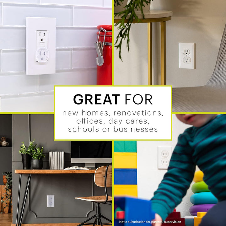Outlet Covers Baby Proofing Child Proof Plug Covers for Electrical Outlets Easy Install Outlet Plug Covers UL Listed Shock Prevention Clear 51175 30 Count