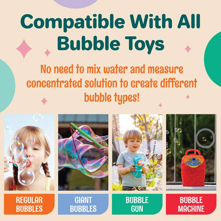 67 OZ Iridescent Bubble Solution Refill | Non-Toxic Pre-Mix Bubble Refill Solution No Mixing or Measuring Required | Bubbles for Kids | Bubbles Bulk | Bubble Machine Solution | Giant Bubbles (67, OZ)