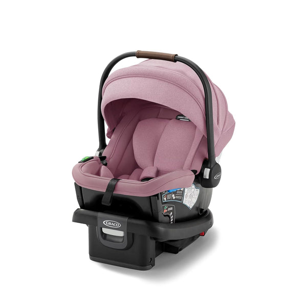 Gomax Infant Car Seat, Orchid Haze, Lightweight, Reclining Rear Facing Car Seat Installs with or without a Base