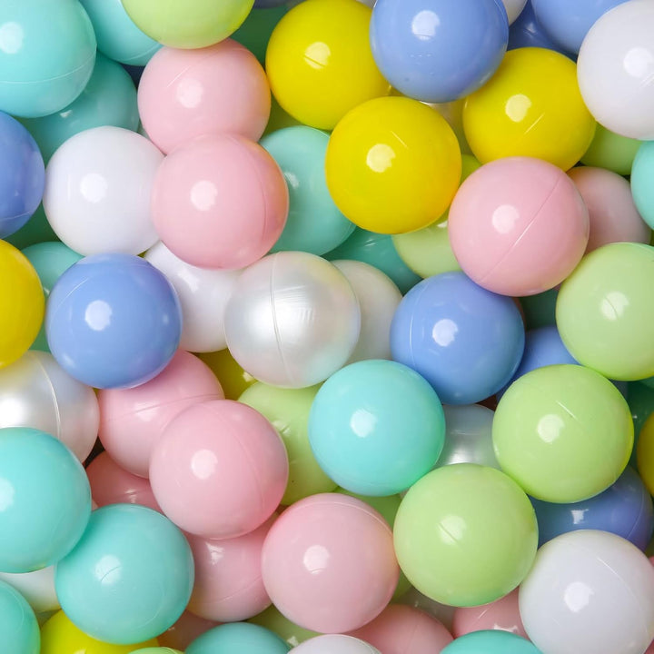 Ball Pit Balls for Toddlers Kids Plastic Balls for Ball-Pit Playpen Pool Baby Pastel Party Decor Fun Shaped Star Bulk 50 100 200 500 1000 Count