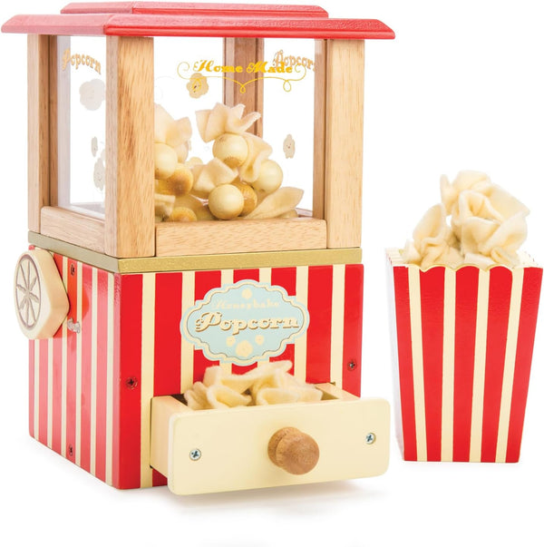 - Wooden Honeybake Retro Popcorn Machine | Cinema, Kitchen or Movies Pretend Play | Movie Night Role Kids Play Toy