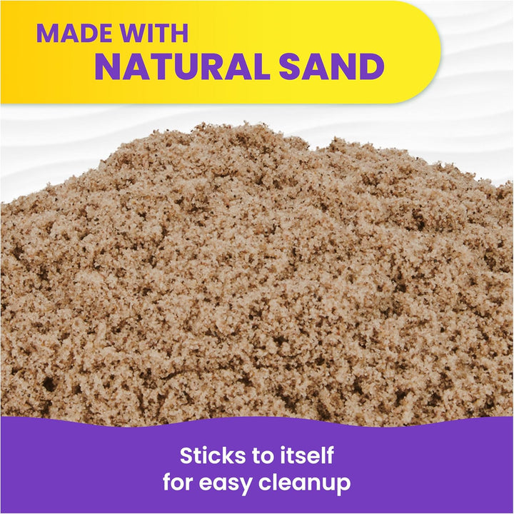 , 3.25Lbs Beach Play Sand, Moldable Sensory Toys for Kids & Classroom, Back to School Teacher Must Haves, Resealable Bag (Packaging May Vary)