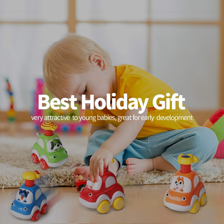 Animal Car Toys for 1 2 Year Old Boy|Baby Toys 12-18 Months|1 2 Year Old Boy Birthday Gifts for Infant Kids|Cars for Toddlers 1-3