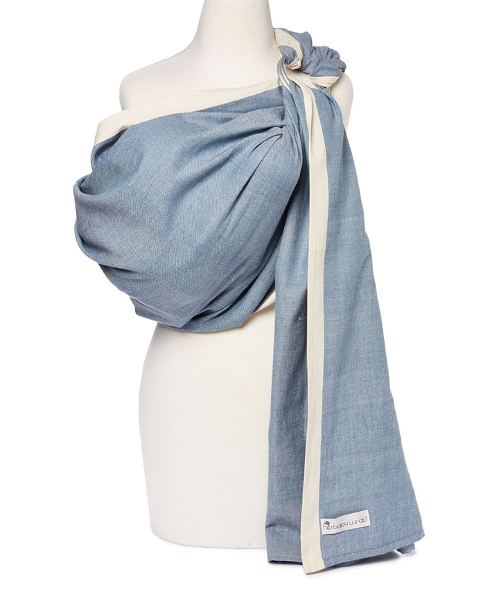 Ring Sling Baby Carrier for Infants and Toddlers - Beautiful, 100% Soft Cotton Baby Wraps Carrier for Babies 8-35 Lbs - Perfect Baby Shower Gifts Moms and Dads - Nursing Cover (Midnight)