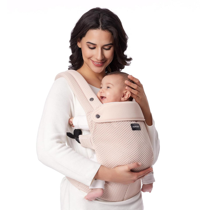 Baby Carrier - Ergonomic, Cozy and Lightweight Carrier for 7-44Lbs, Effortless to Put On, Ideal for Hands-Free Parenting, Enhanced Lumbar Support, Purehug for Infant to Toddler, Khaki