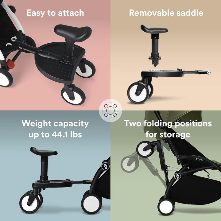 YOYO Board - for Children from 24-48 Months or up to 44 Lbs - Easy to Install on YOYO Stroller