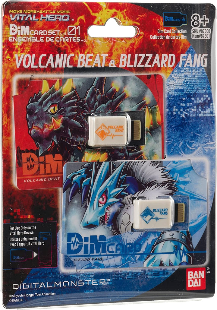 - Digimon - Vital Hero DIM Card Pack (Volcanic Beat & Blizzard Fang)