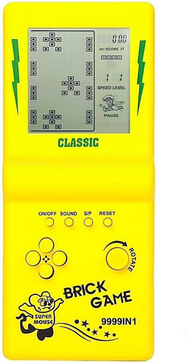 3.5-Inch Large Screen Retro Brick Game Console for the 80S/90S Build in Block Game Racing/Tank Game Built-In 23 Classic Games Nostalgic Puzzle Children'S Game Console (Black)