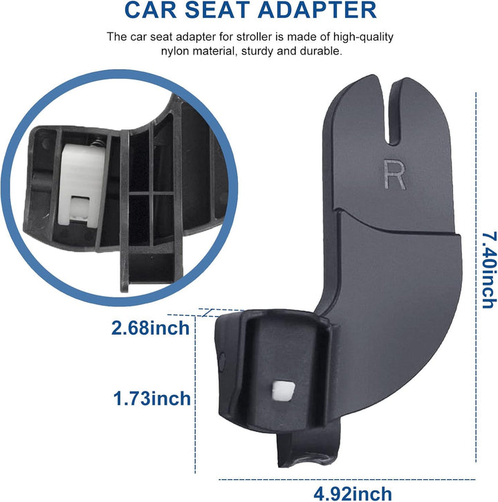 Car Seat Adapter for Stroller Compatible with Baby Jogger City Select, City Select 2, or City Select LUX Stroller Accessories Car Seat Adapter for Stroller (Black)