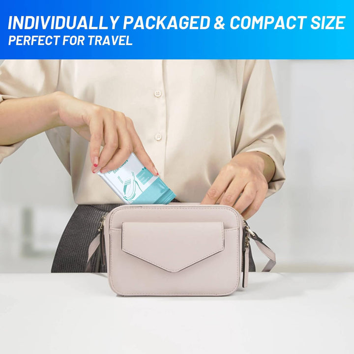 50 Pack Toilet Seat Covers Disposable - Waterproof 16X24 Inch Extra Large Individually Wrapped Toilet Seat Shields Travel Accessories for Adults Kids
