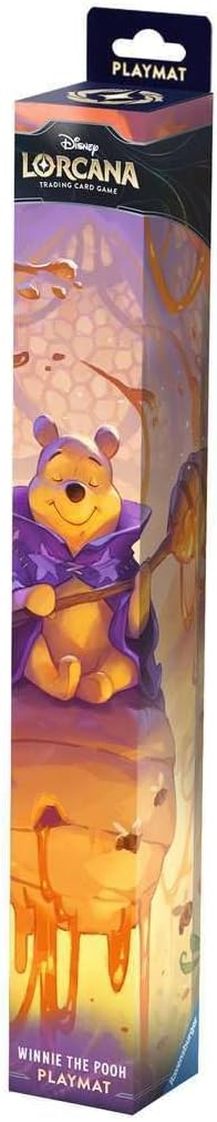 Disney Lorcana TCG Playmat Featuring Winnie the Pooh – Hunny Wizard by John Loren | Protects Cards | Versatile Game, Desk, or Mouse Pad | Durable Non-Slip Surface | Suitable for Ages 8+