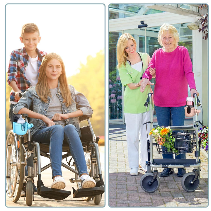 Universal Stroller Cup Holder, Adjustable Drink Holder with Phone Holder for Baby Stroller, Wheelchair, Walker, Bike, Scooter, Gifts for Family Member.