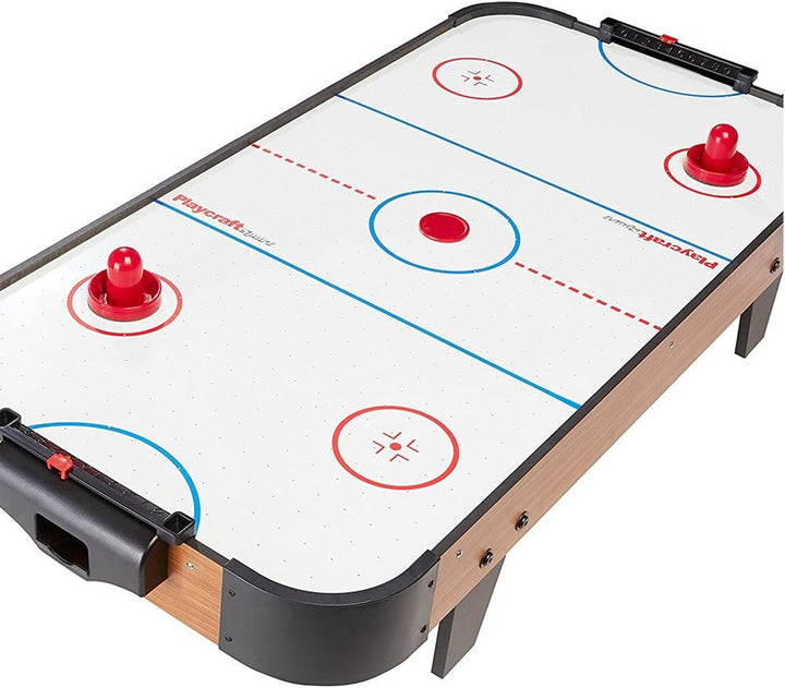 Home Standard Air Hockey Paddles and 2 Size Pucks, Small Size for Kids, Large Size for Adult, Great Goal Handles Pushers Replacement Accessories for Game Tables (2 Striker, 6 Puck Pack)