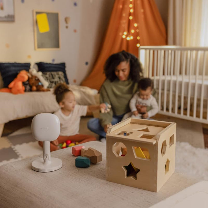 Pro Smart Baby Monitor & Flex Stand - 1080P Wi-Fi Video Camera, Sensor-Free Sleep & Breathing Motion Tracker, 2-Way Audio, Sound/Motion/Cry Notifications, Night Vision, and Breathing Band
