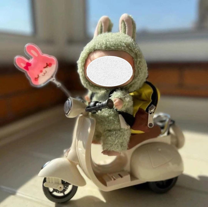 Scooter for 17Cm Dolls Accessories Hamster Pet Electric Toy (Green)