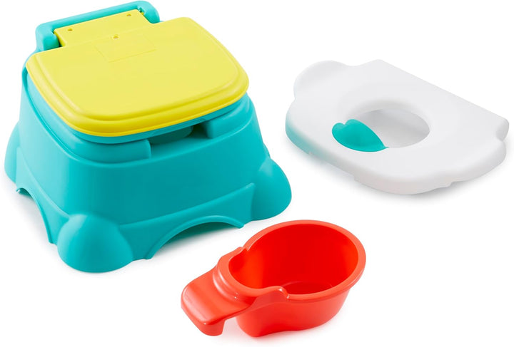 Elmo Hooray 3-In-1 Potty Training Toilet Seat and Step Stool, Easy to Clean Design with Flush Handle and Sounds, Portable and Great for Travel, Perfect for Toddler Boys and Girls 1-3