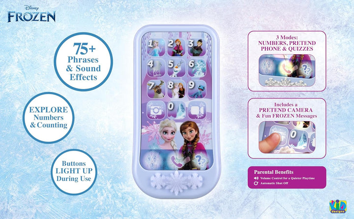 Disney Frozen Toy Phone for Kids, Toddler Toys with Preschool Learning Activities Designed for Fans of Frozen Toys