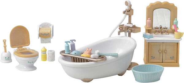 Country Bathroom Set - Toy Dollhouse Furniture and Accessories Set for Ages 3+