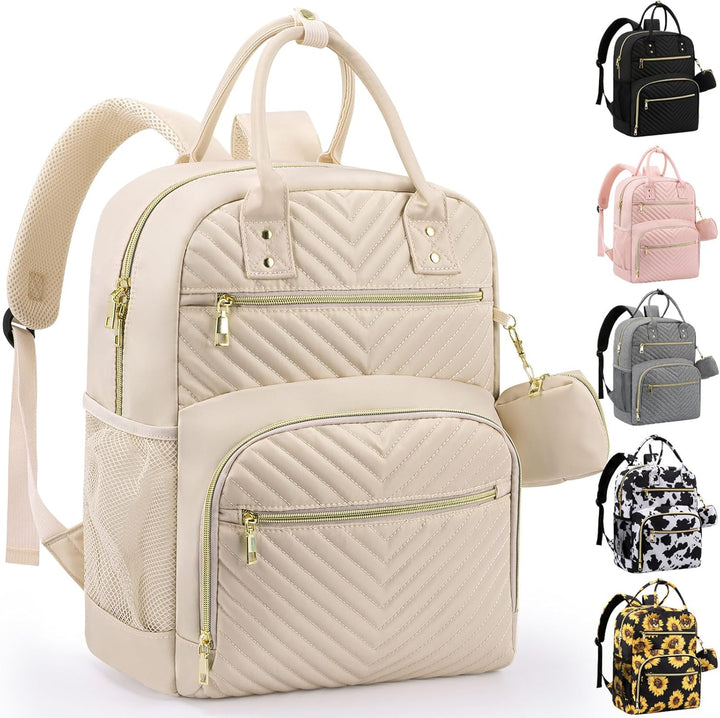 Diaper Bag Backpack,Baby Essentials Diapers Bag with Pacifier Case,Multipurpose Stylish Large Capacity Travel Backpack for Baby Girl/Boy(M-Black)