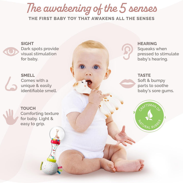 | Ready to Give Birth Box | Includes  & Soft Maracas Rattle | Comfort & Soothe | Awaken All 5 Senses