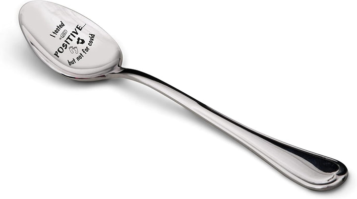 I Tested Positive but Not for Covid Pregnancy Announcement Spoon Cute Ways to Announce Baby Bump Surprise Reveal for Soon to Be Grandparents Daddy Mommys