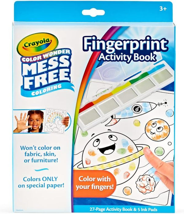 Color Wonder Mess Free Fingerprint Ink Painting Activity Set, Finger Painting Alternative, Toddler Coloring, Travel Activity, Gift for Toddlers