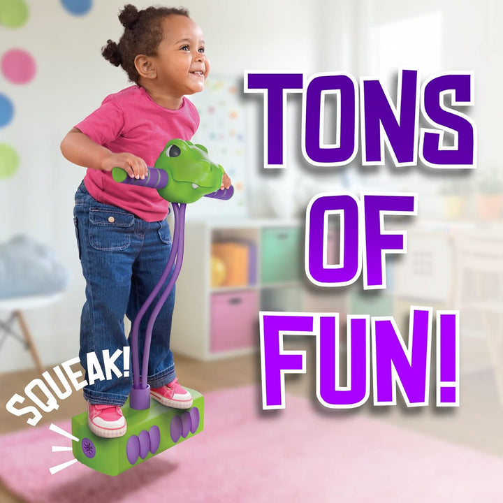 Pogo Saurus | Foam Pogo Jumper for Kids 3, 4, 5, 6, 7, Years Old, Dinosaur Toys, Birthday for Boys or Girls up to 250Ibs, Pogo Stick, Indoor & Outdoor Toys