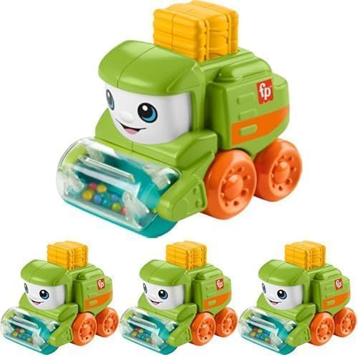 Baby Toy Rollin’ Tractor Push-Along Vehicle with Fine Motor Activities for Infants Ages 6+ Months