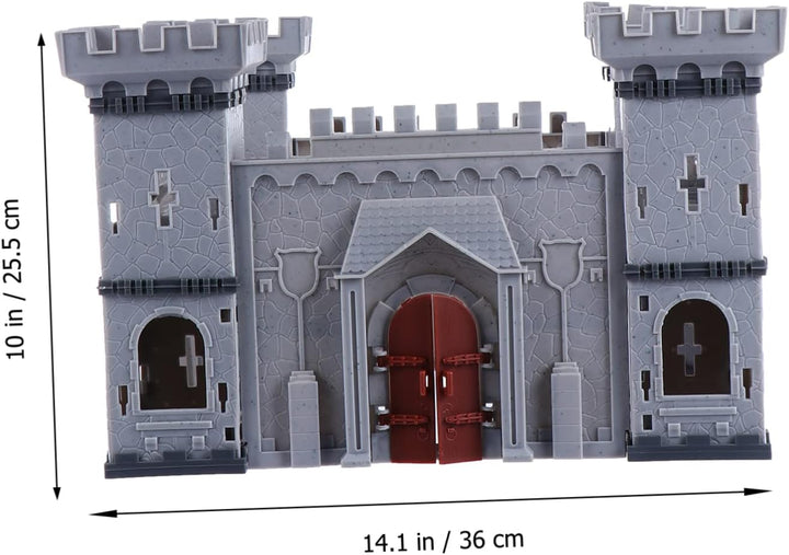 Assembled Castle Model Set Toy Soldiers Educational DIY Scene for Boys and Girls Medieval Castle Building Toy for Creative Play