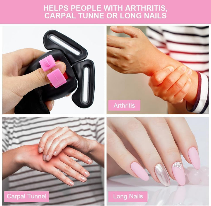 Silicone Buckle Release Tool, Unbuckle Assistant, Easy Buckle Release Aid for Parents and Caregivers to Unbuckle (Mint-Pink)