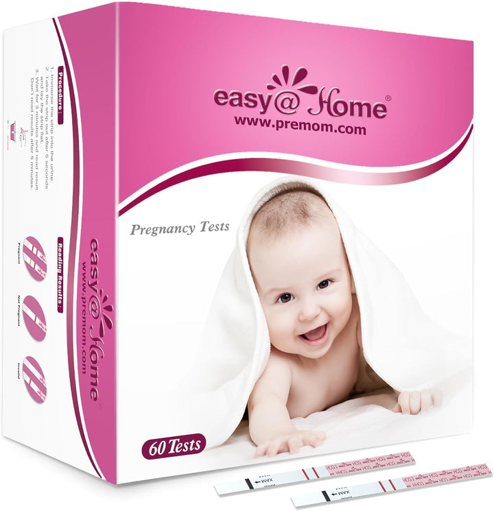 Pregnancy Test Strips Kit: 10 Pack Hcg Test Strips - Early Detection Home Pregnancy Strips Bulk