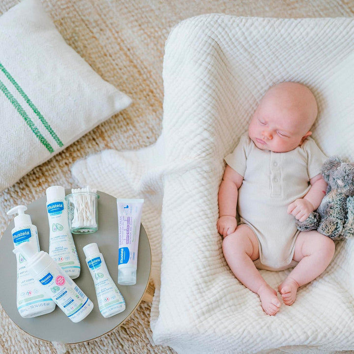 Newborn Arrival Gift Set - Baby Skincare & Bath Time Essentials - Natural & Plant Based - 5 Items Set
