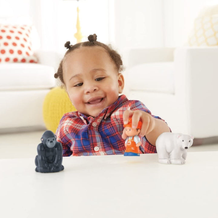 Little People Toddler Toy Train Choo-Choo Zoo with Music Sounds and 3 Figures for Pretend Play Ages 1+ Years