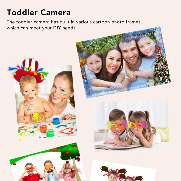 Kids Camera, 2.0In Screen Digital Video Camera USB Charging 400Mah Portable Children Camera Toy for Boys Girls, Christmas Birthday Festival Gifts for Kids, Support 32GB SD