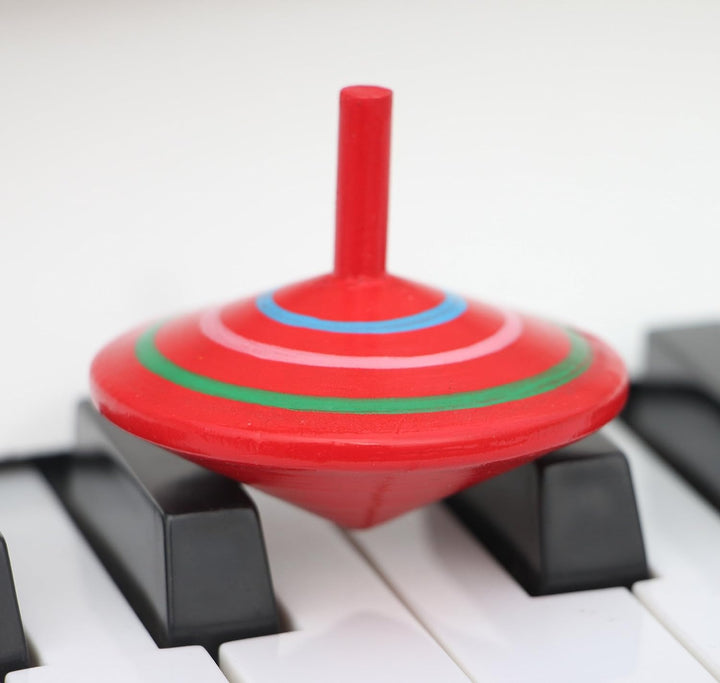 Gyroscope, 3 Pcs/Set Handmade Painted Wood Spinning Tops, Educational Kindergarten Toys
