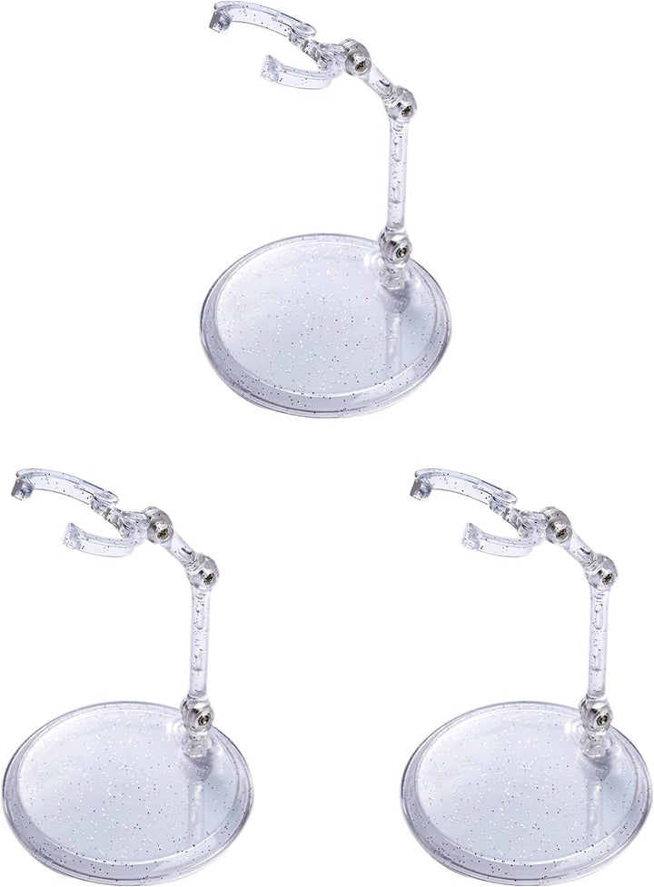 Doll Stand - Clear Doll Stand for 0.5" to 10" Dolls and Action Figure Stand (3-Pack)
