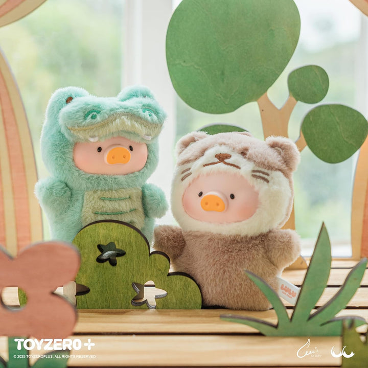 Lulu the Piggy Blind Box Figures - Puppet Show Series Plush Keychain Blind Boxes Figurines Cute Stuffed Animals Mystery Box Collectibles Toys Home Decorations Holiday Birthday Gifts, Single Box