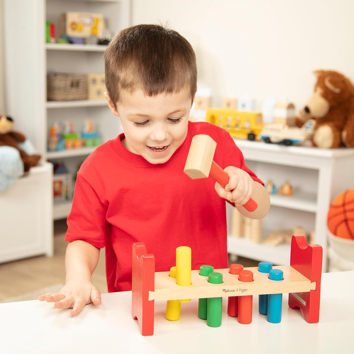 Deluxe Wooden Pound-A-Peg Toy with Hammer - FSC Certified
