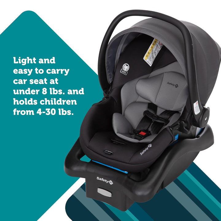 Smooth Ride Travel System Stroller and Car Seat Onboard™ FLX - Efficient Infant Car Seat Stroller and Infant Car Seat and Stroller Combo, Monument
