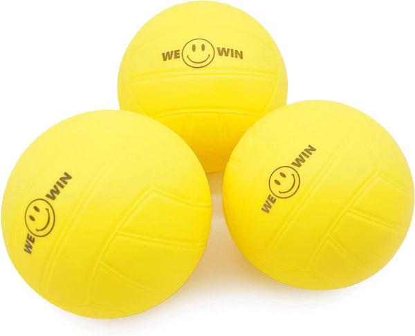 Spike Replacement Balls | 3.5Inch Yellow Soft Rubber Roundnet Game Balls