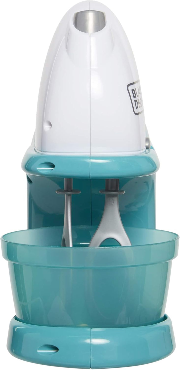 Junior Hand Mixer Role Play Pretend Kitchen Appliance for Kids with Realistic Action, Light and Sound - plus Mixing Bowl and Two Mixing Modes for Imaginary Cooking Fun