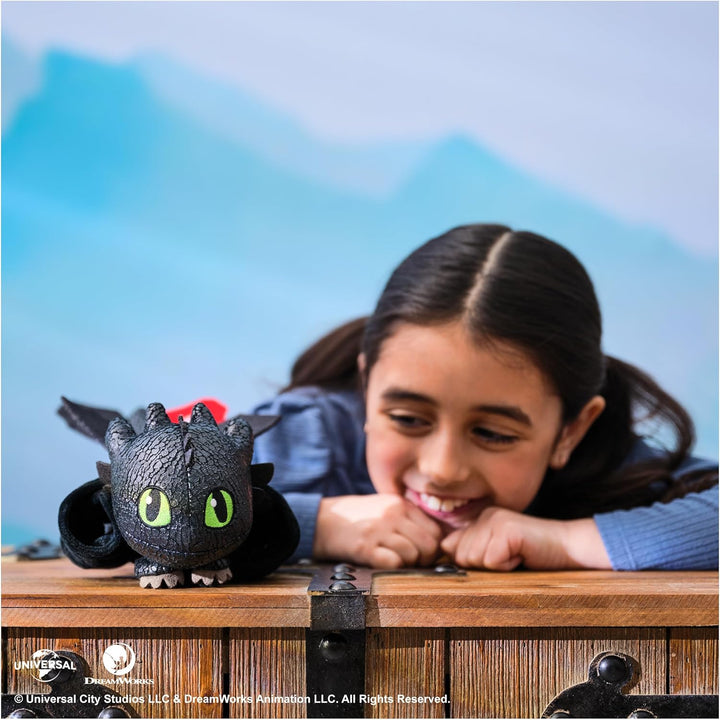 How to Train Your Dragon, Hug and Glide Toothless Plush Toy, 12” Dragon Stuffed Animal, Kids Toys for Boys Ages 4 and Up