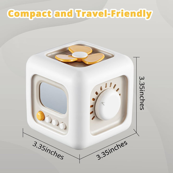 Busy Cube Toys for 1 Year Old Boy, Montessori Toys for 1+ Year Old, Travel Sensory Toys for Toddlers 1-3, Learning Fine Motor Skills| 1St Birthday Gifts Boy 9 12 Months +