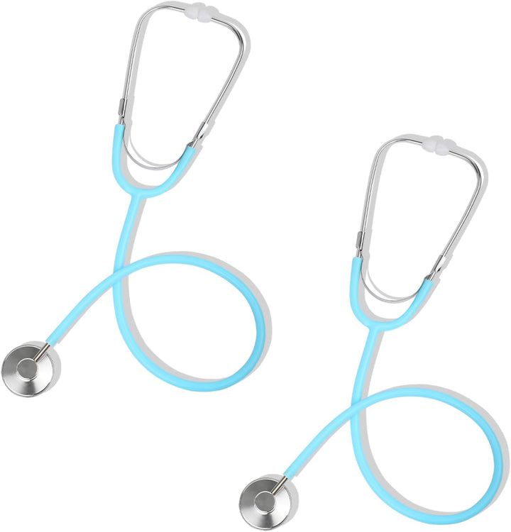 Kids Stethoscope Toy, 2 Pack Real Working Stethoscope Toy for Toddler 3 4 5, Doctor Play Set for Role Play, Medical Pretend Playset for Boys Girls Birthday (Blue and Pink)