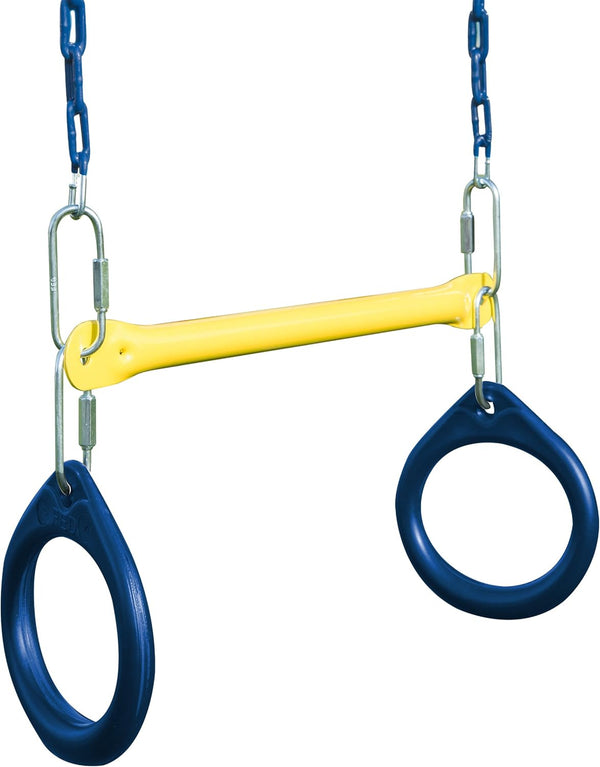Ring and Trapeze Combo Swing Black