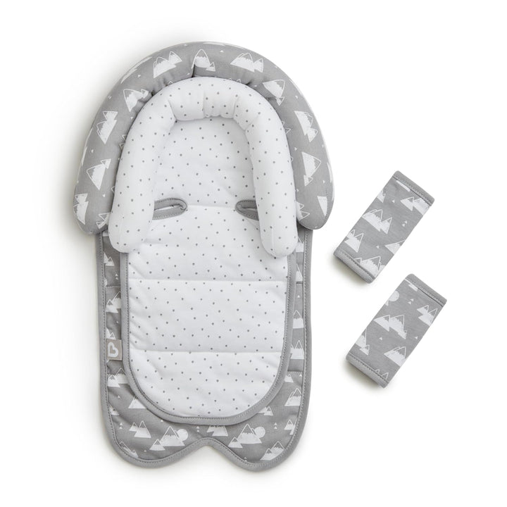 Xtraguard Head Support & Strap Cover for Baby Car Seats with Silver-Ion Technology, Dots