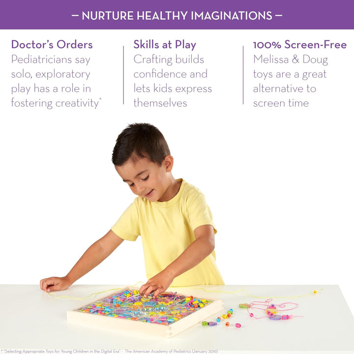 Created by Me! Bead Bouquet Deluxe Wooden Bead Set with 220+ Beads for Jewelry-Making