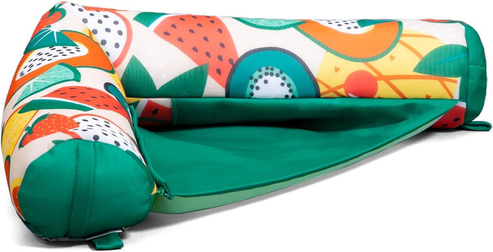Noodle Sling, No Inflation Needed, Pool Float with Armrests, Quick Draining Fabric, Cup Holder